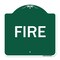 Signmission Designer Series Sign-Fire, Green & White Aluminum Architectural Sign, 18" x 18", GW-1818-23966 A-DES-GW-1818-23966 - alternate 1